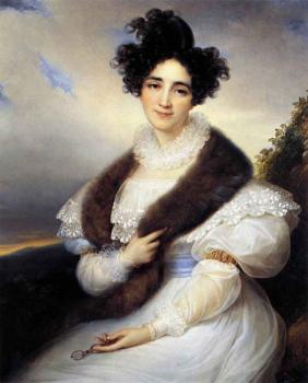 Francois-Joseph Kinsoen : Portrait Of Marie J Lafont Porcher